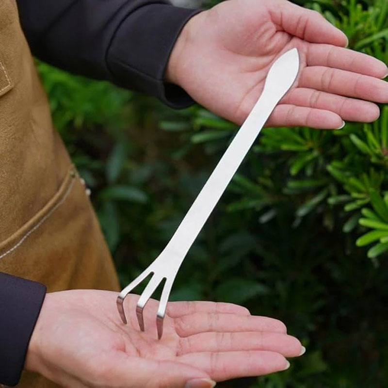 Bonsai Garden Tools - Wurzelrechen aus Edelstahl, handgehaltener, rostfreier Rechen
