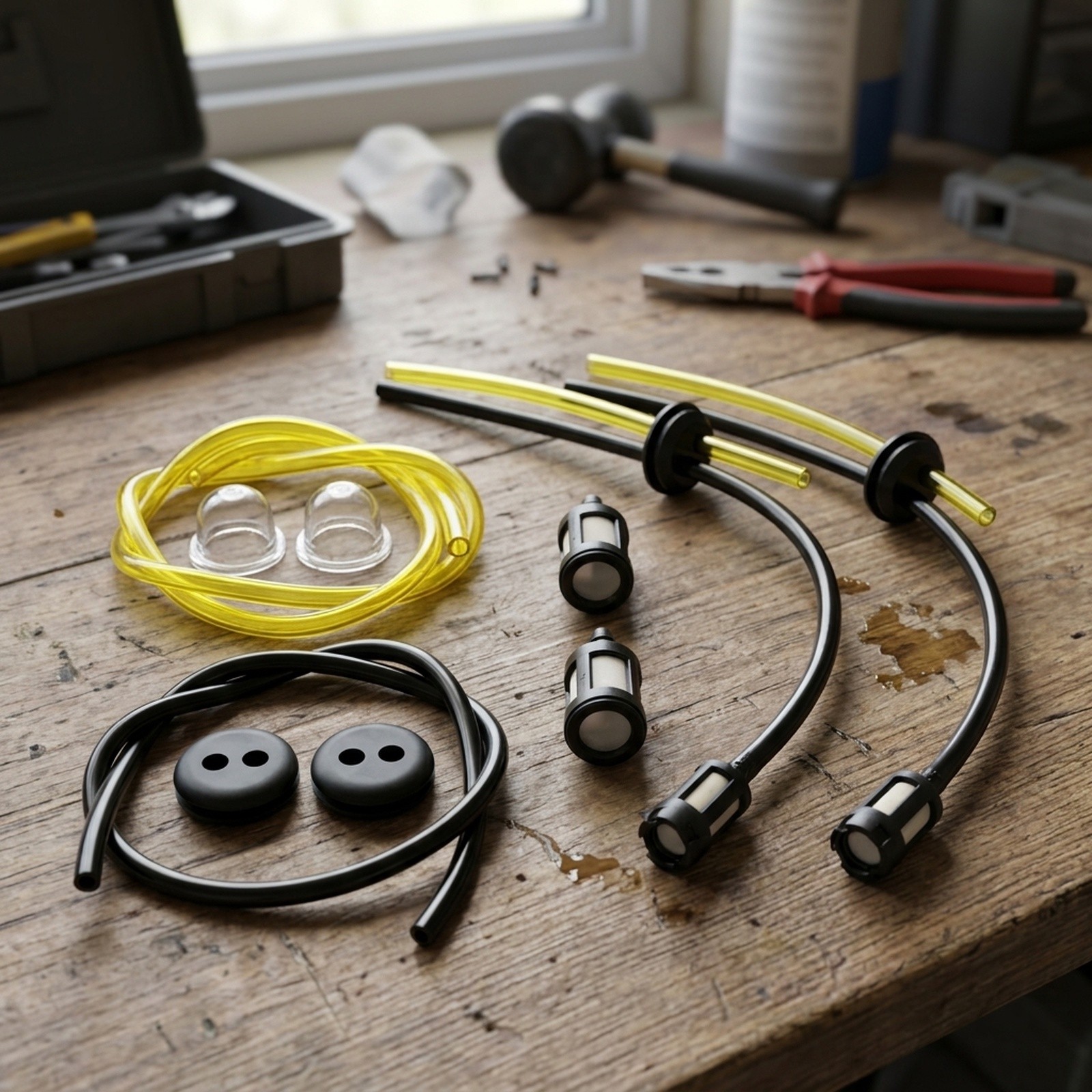 Gardena Hose Starter Set - Dichtungsschlauch-Set, Kraftstofffilterschlauch-Set, 2-teiliges Set, Ersatzteile für