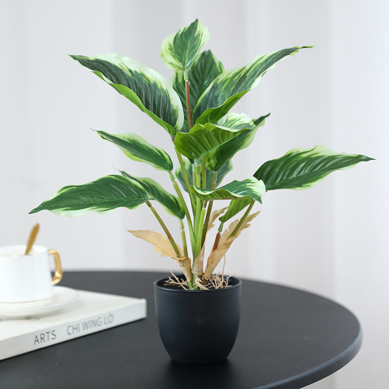 Bonsai Garden Layout - Simulierte Grünpflanzen Pothos Topfpflanzen für Wohnzimmer