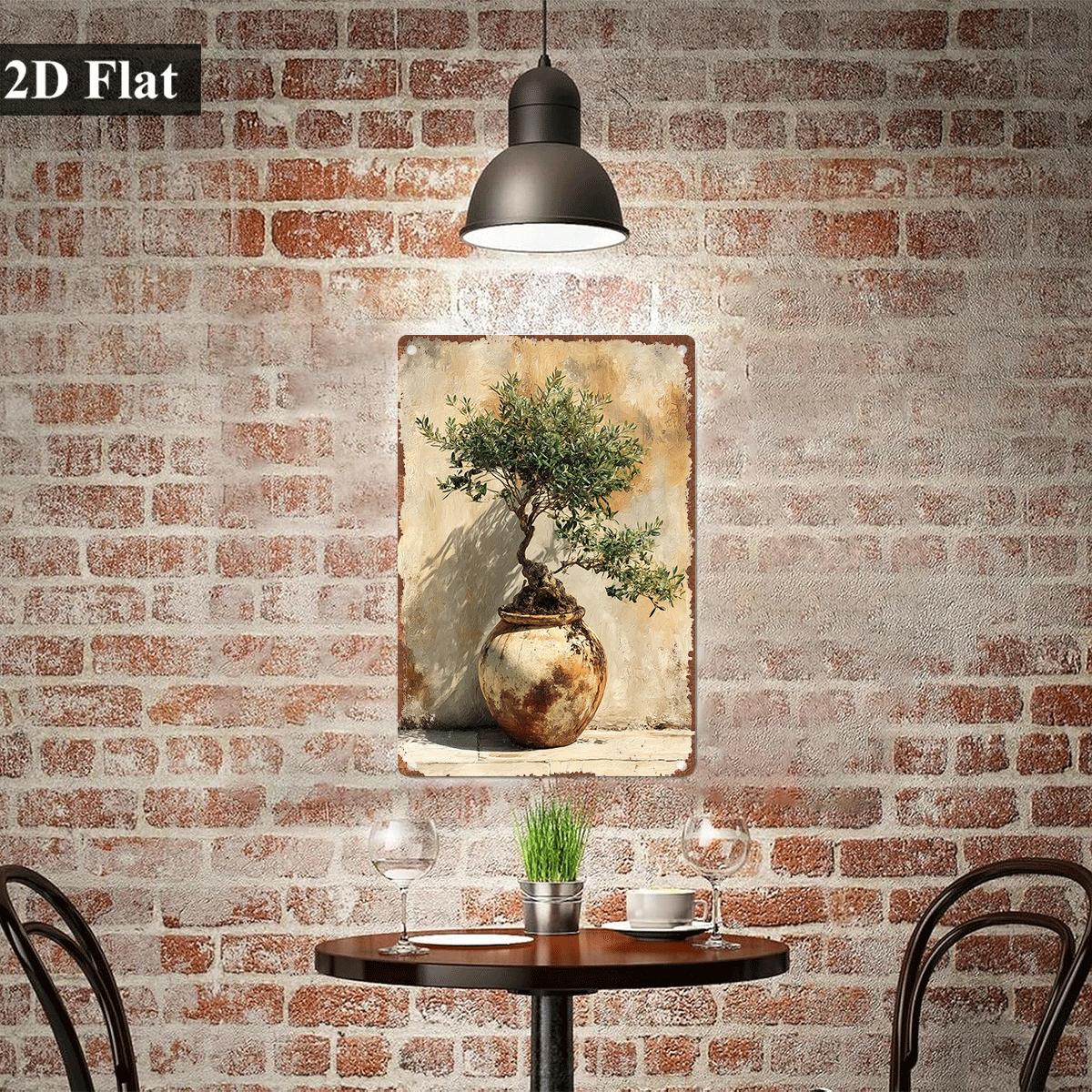Vintage Metall-Blechschild mit – Bonsai Garden Wall Bewertung und Preis