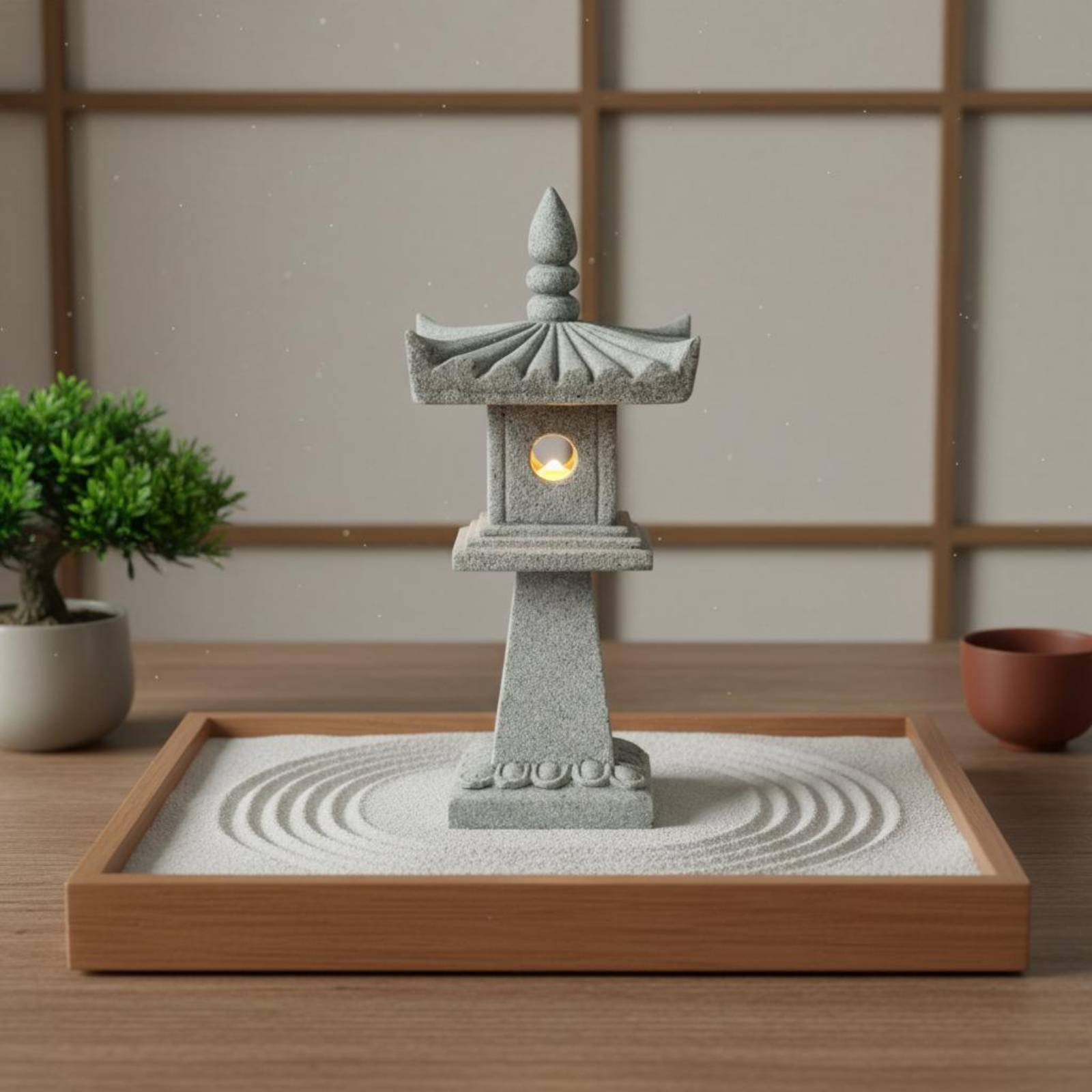 Miniatur-Steinlaterne im Antik – Bonsai Garden Decor Bewertung und Preis