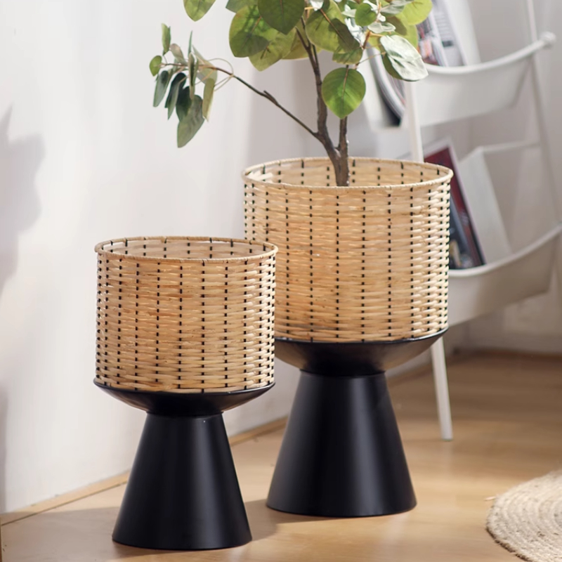 Blumentopf aus Rattangeflecht, – Bonsai Garden Display Stands Bewertung und Preis