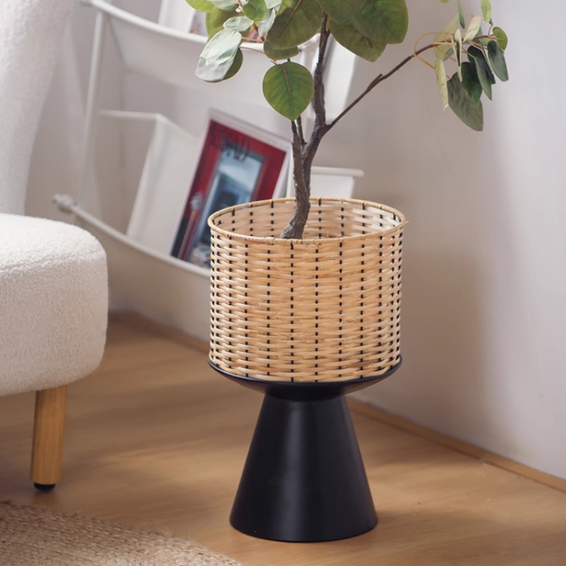 Blumentopf aus Rattangeflecht, – Bonsai Garden Display Stands Bewertung und Preis