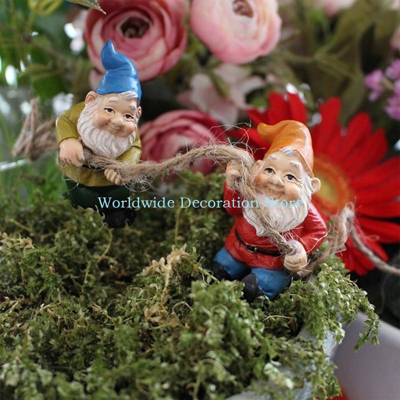 Q39B 4PCS Zwergharz Figuren Ba – Bonsai Garden Layout Bewertung und Preis