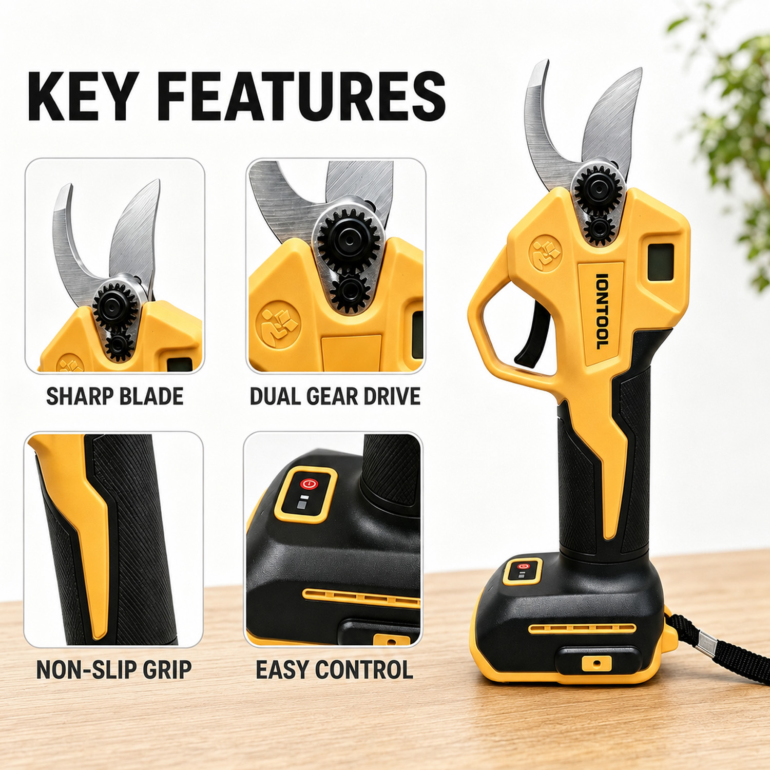 IONTOOL Gelbe Bürstenlose Akku – Bonsai Garden Tools Bewertung und Preis