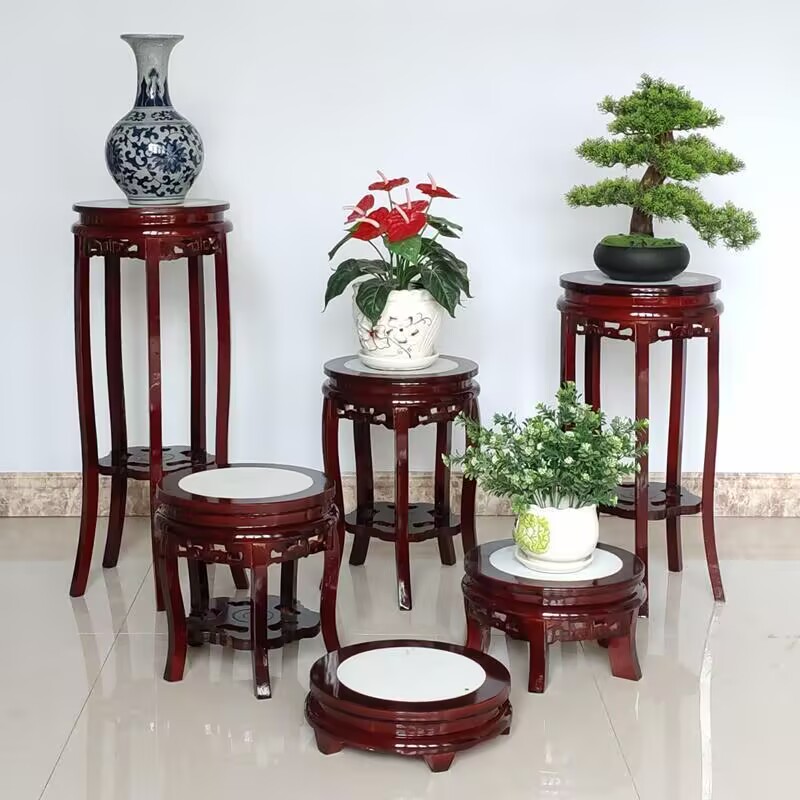 Ebenholz Holz Runde Tisch Hand – Bonsai Garden Display Stands Bewertung und Preis