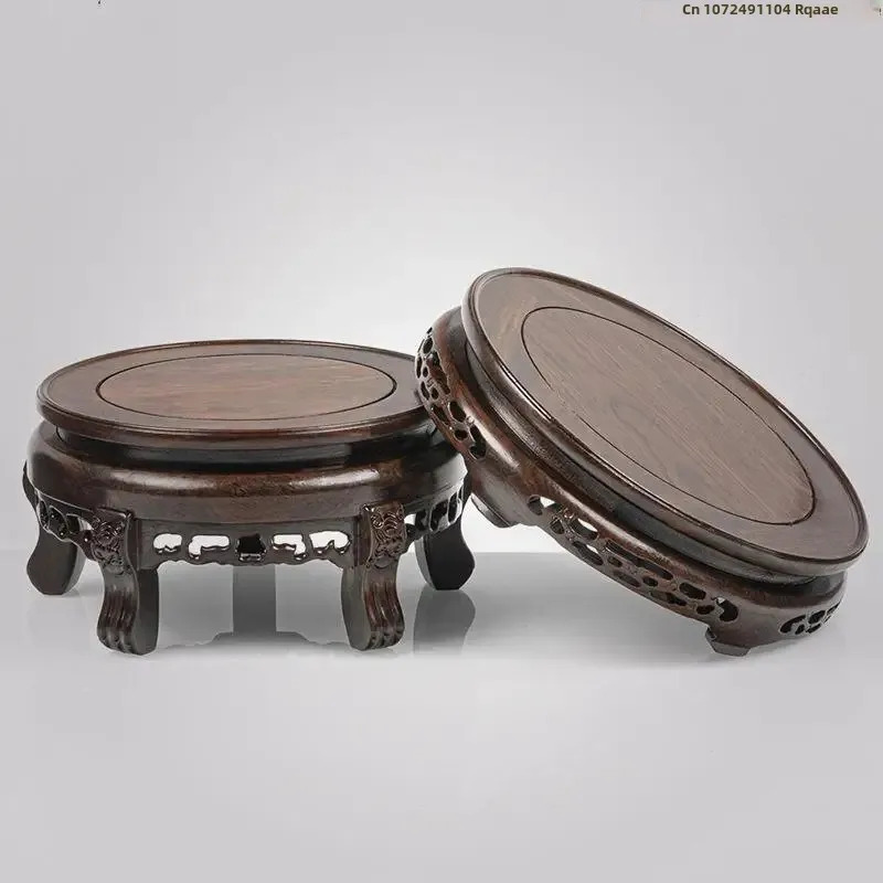 Ebenholz Holz Runde Tisch Hand – Bonsai Garden Display Stands Bewertung und Preis