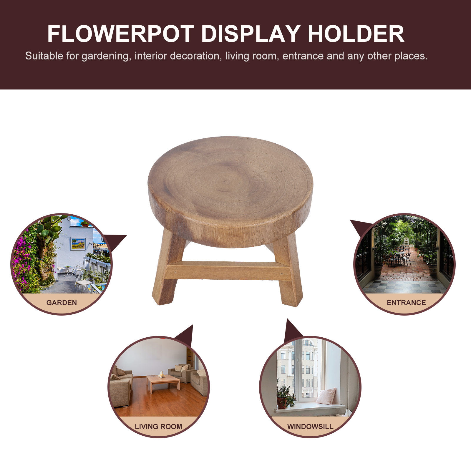 1 Stück Holz-Blumentopfständer – Bonsai Garden Display Stands Bewertung und Preis