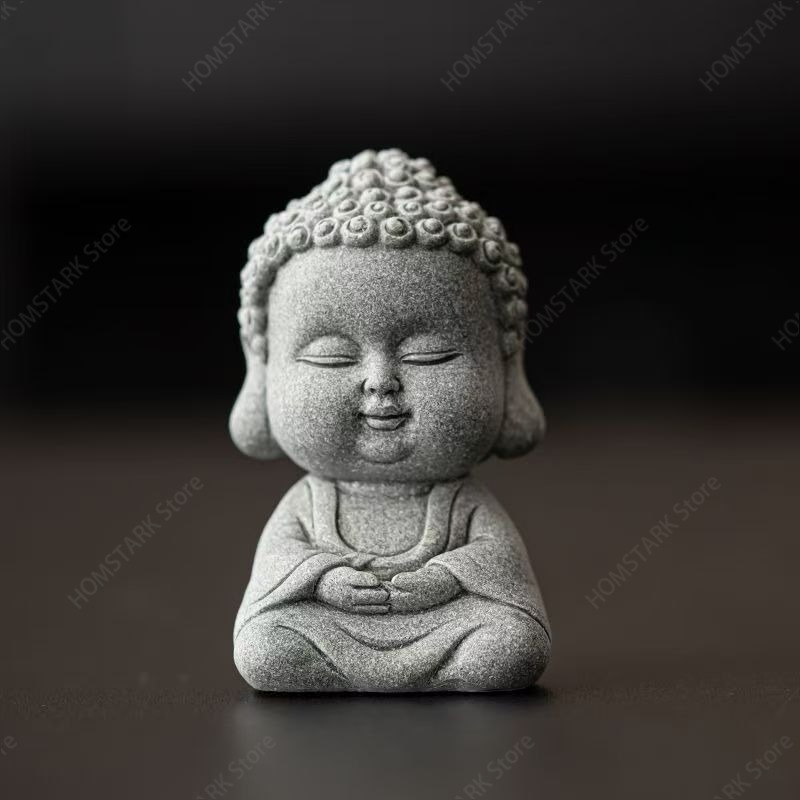 Mini-Buddha-Figur aus grünem S – Bonsai Garden Layout Bewertung und Preis