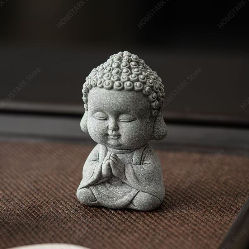 Mini-Buddha-Figur aus grünem S – Bonsai Garden Layout Bewertung und Preis